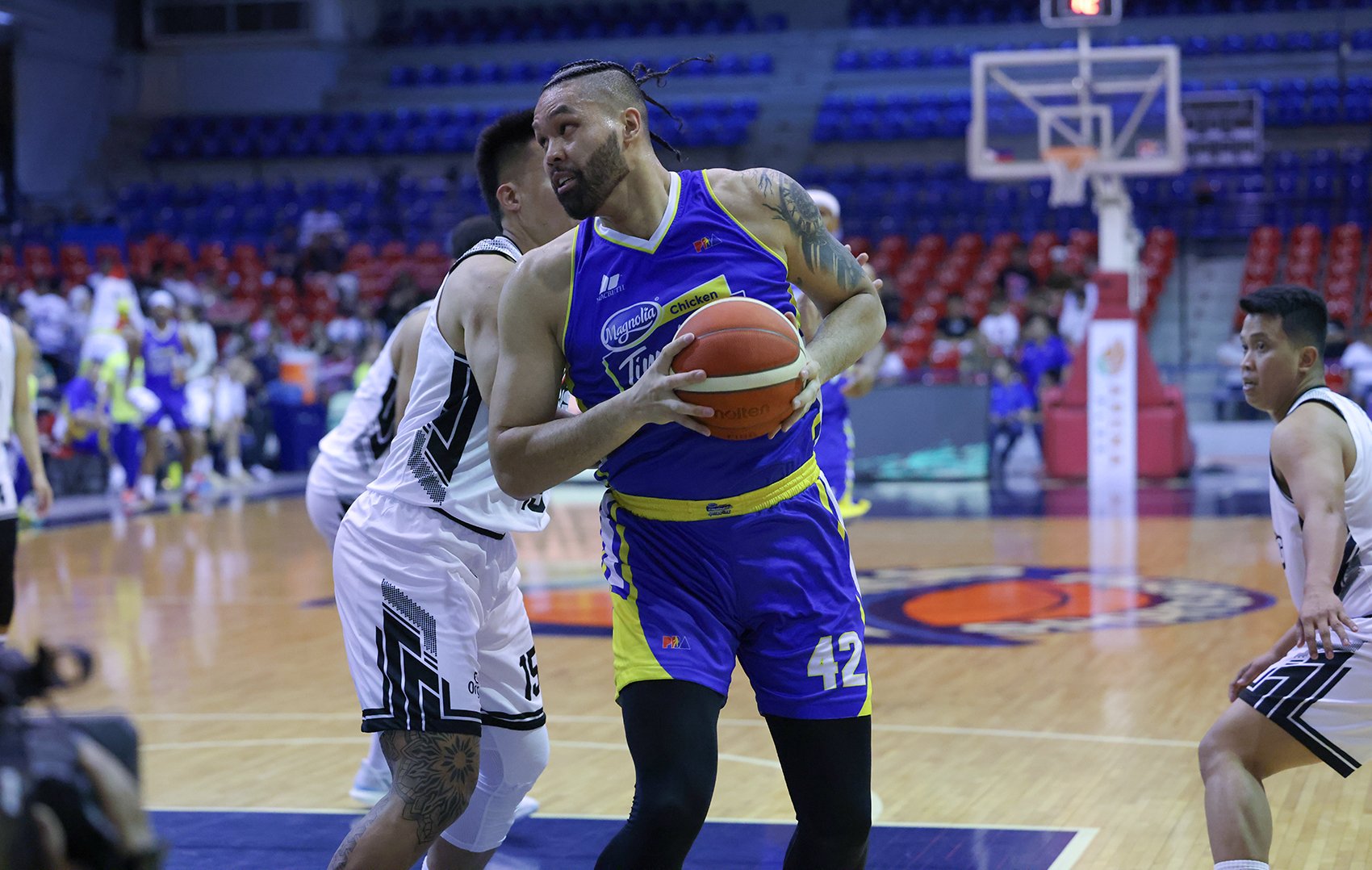 James Laput comes away with a double-double performance to power Magnolia past Blackwater.