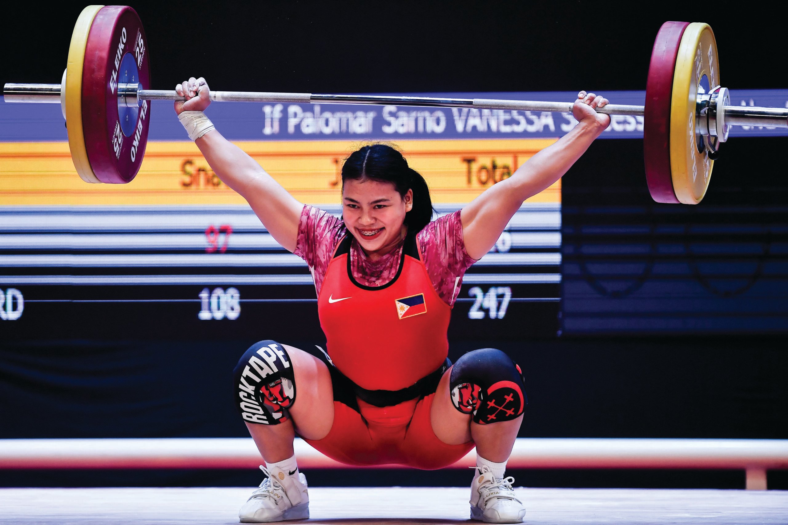 Ye Aung THU/agence france-presse
VANESSA Sarno is now gaining more attention in the weightlifting circuit.