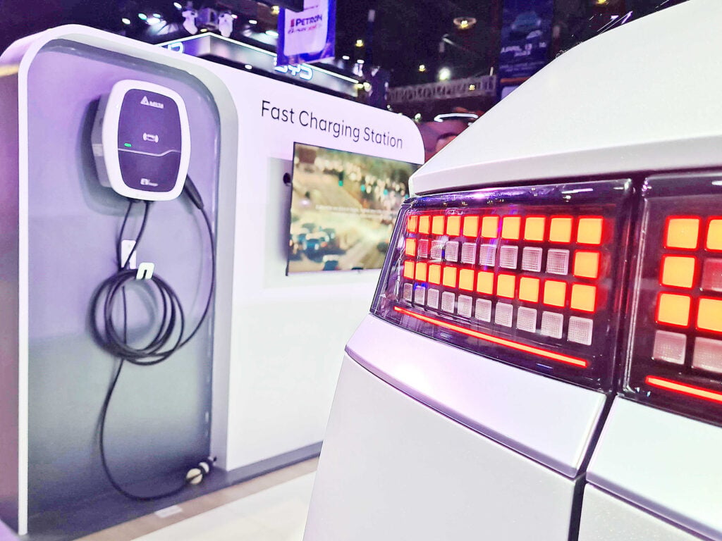 Kia EV6 charging station.