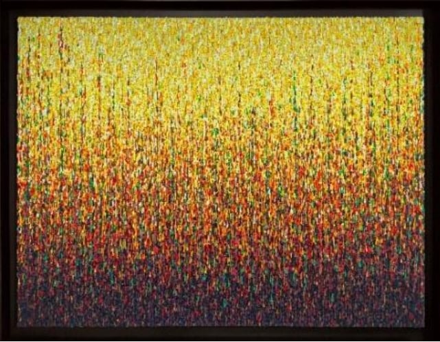 Beyond The Golden Grass<br />Acrylic on Canvas<br />36 x 48 in<br />2023