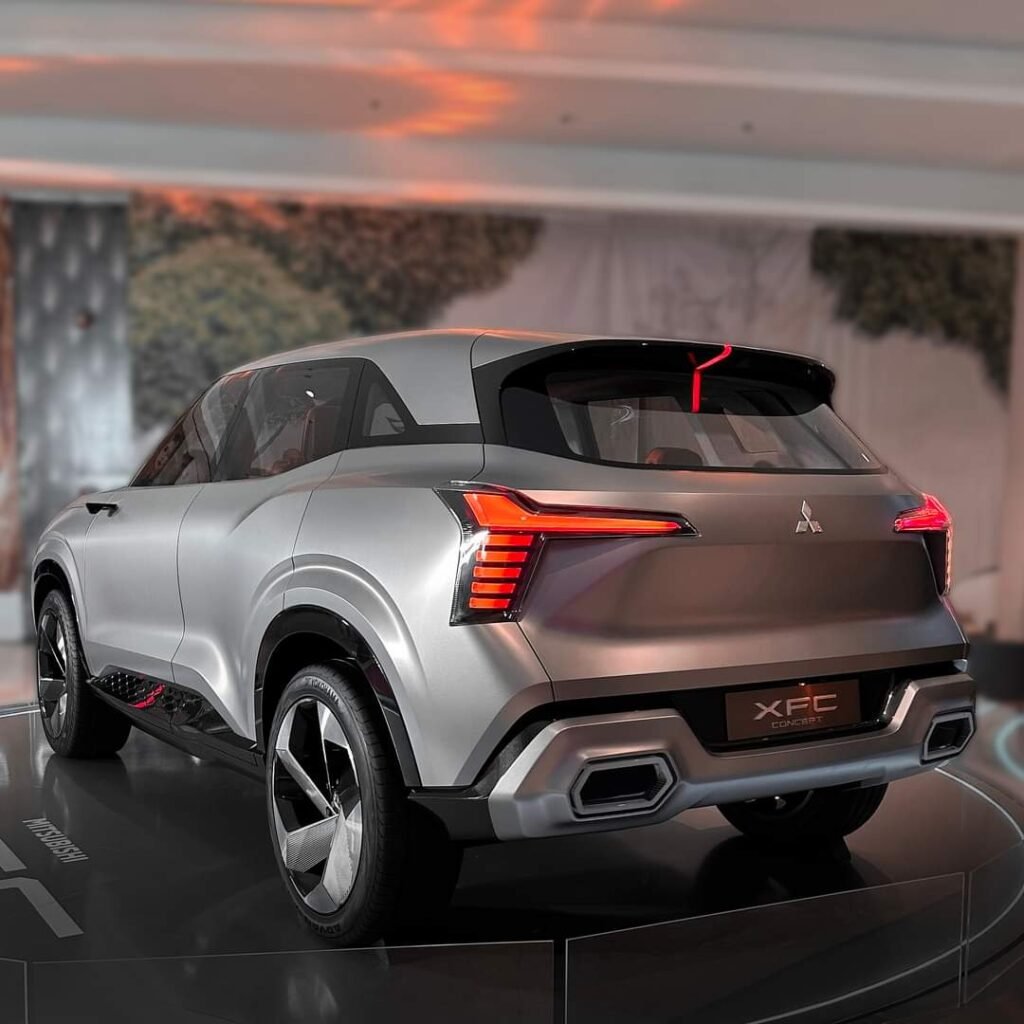 T-SHAPED tail lamps echo Mitsubishi's current design styling.