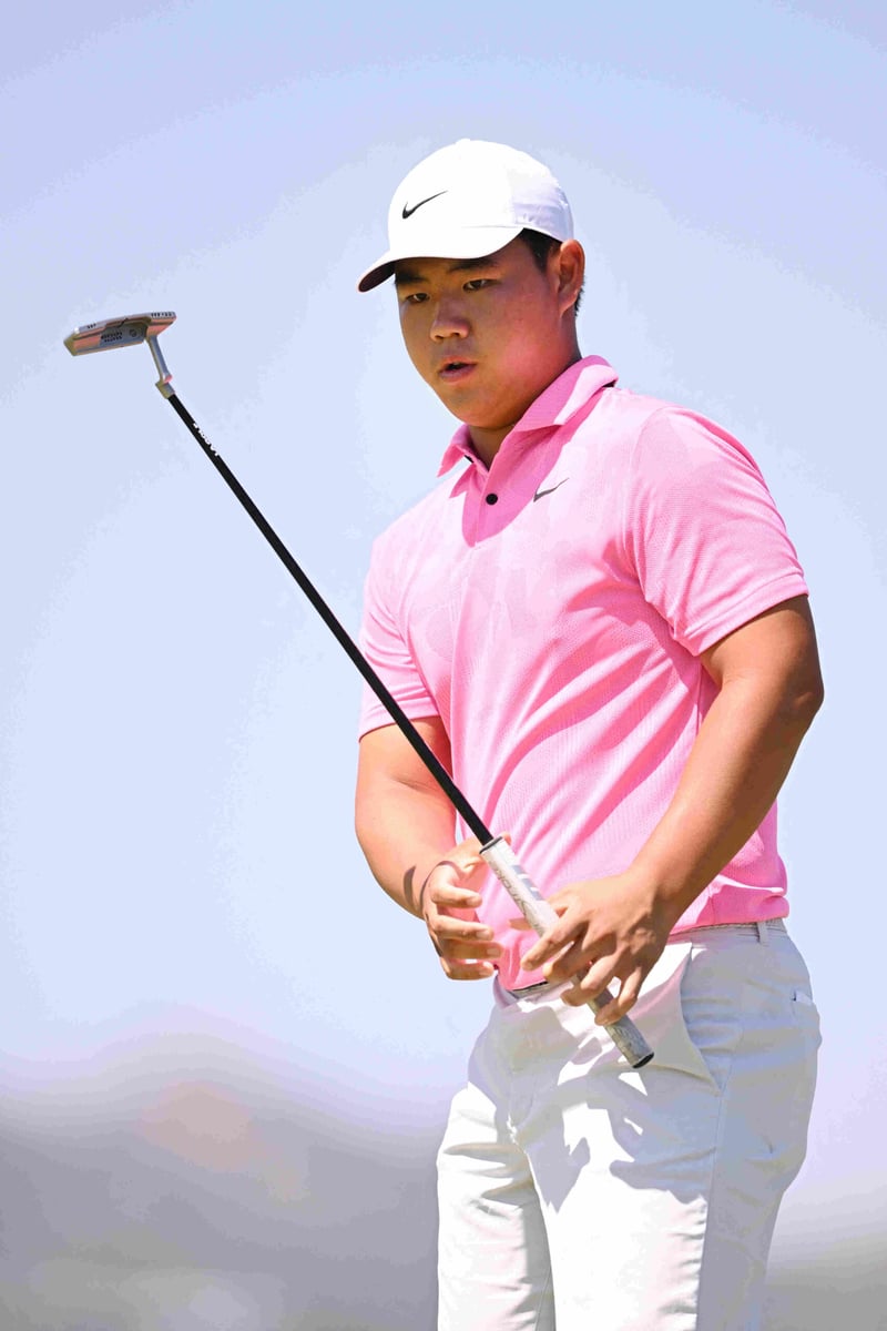 Korean youngster going at it, too