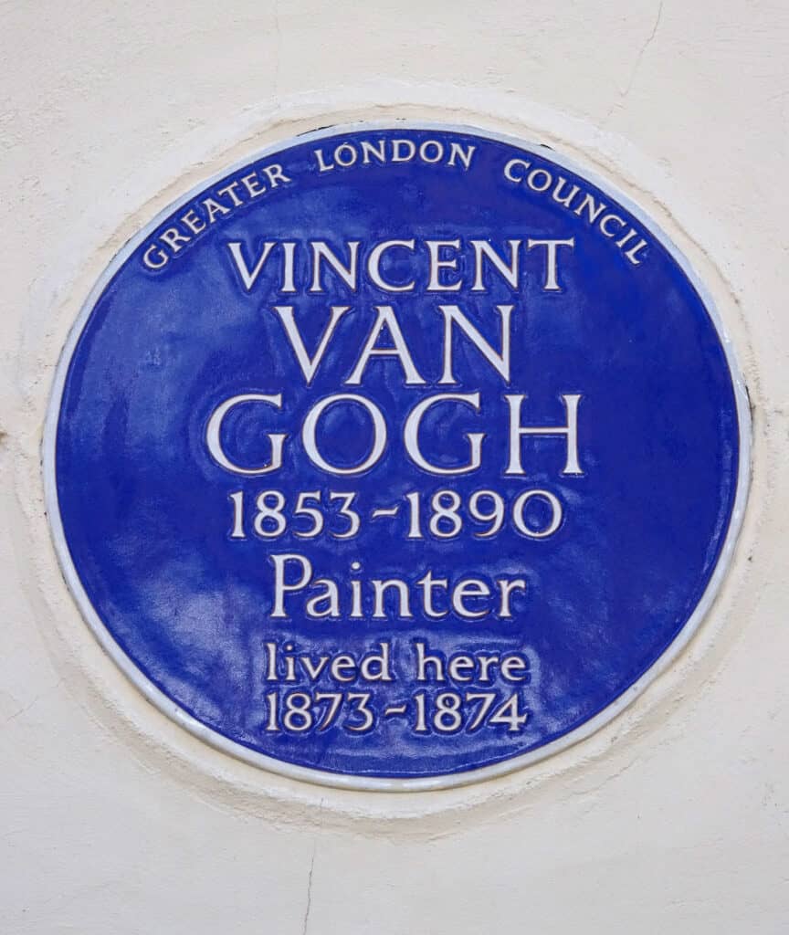 Vincent Van Gogh Plaque<br />Photo by Spudgun67 (CC BY-SA 4.0)