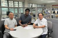 Ange Kouame officially signs as import of the Rain or Shine Elasto Painters for the coming William Jones Cup.