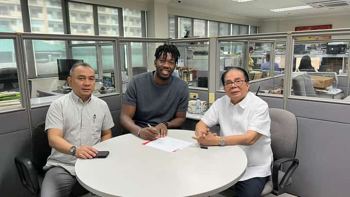 Ange Kouame officially signs as import of the Rain or Shine Elasto Painters for the coming William Jones Cup.