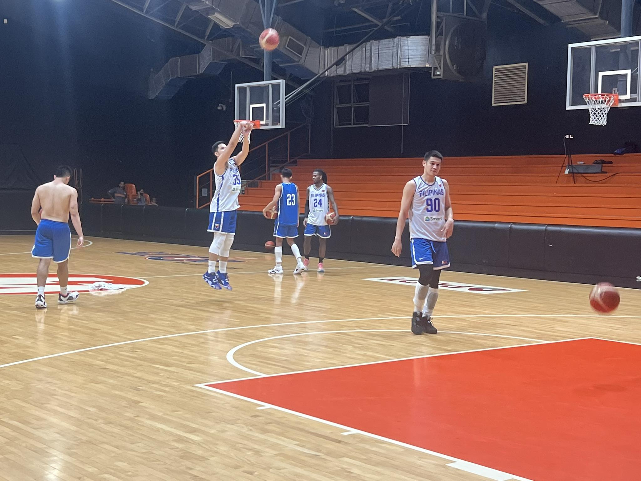 Gilas Pilipinas returns to practice on Monday, but without 7-foot-3 NBA aspirant Kai Sotto. (Photo by Rey Joble)