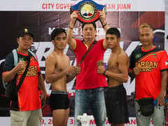 Kenneth Llover (left) and James Pagaling are ready to rumble when Manny Pacquiao Presents: Blow By Blow goes to San Juan on Saturday.