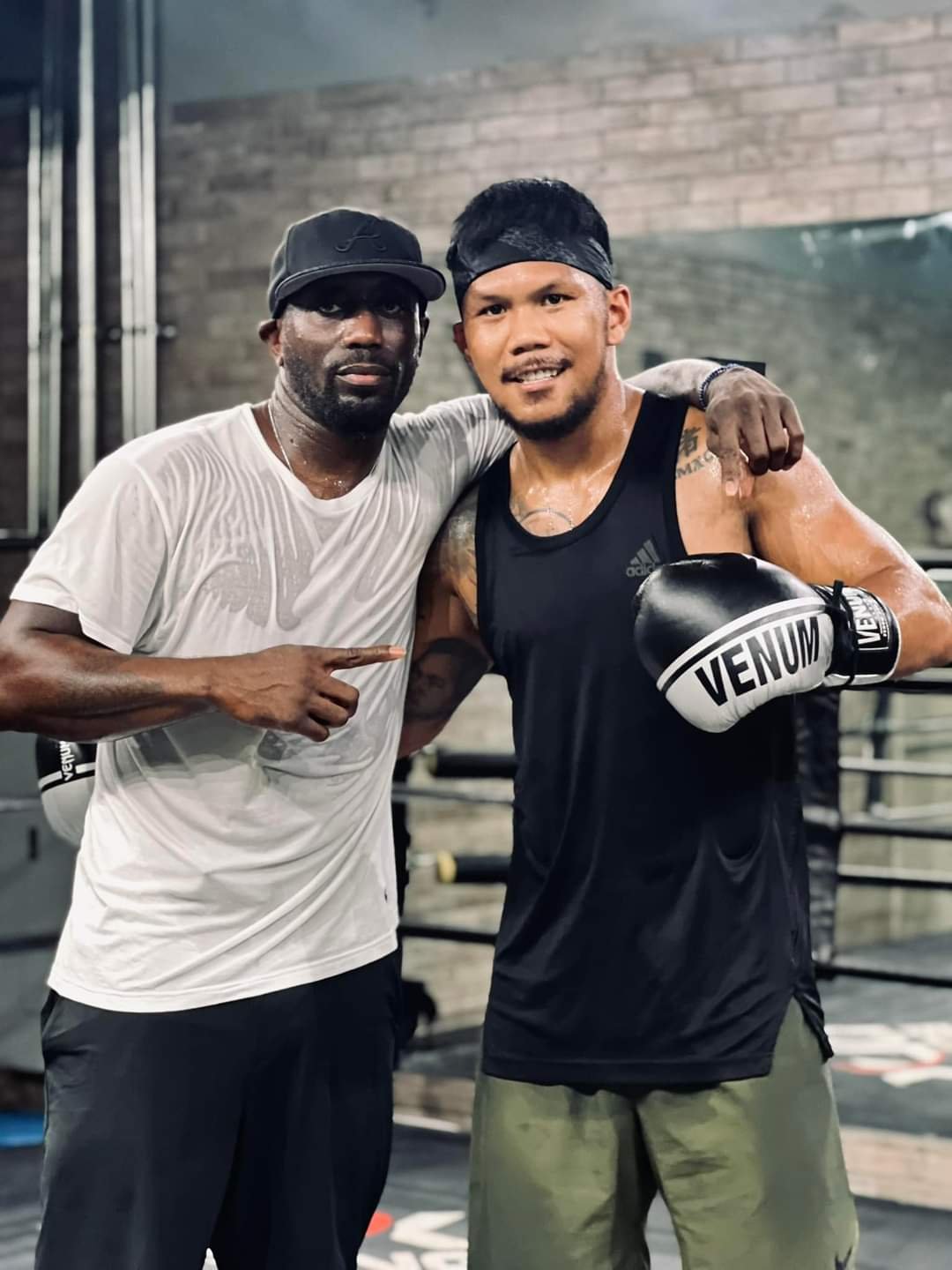 EUMIR Marcial (right) is deep in training with Kay Koroma in preparation for his fifth professional fight in the United States. | PHOTOGRAPH COURTESY OF EUMIR MARCIAL/FB