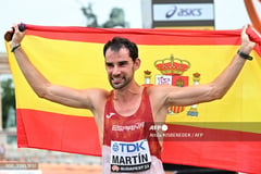 Spanish walker Martin wins first gold of Budapest worlds