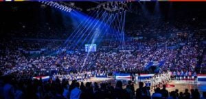 A total of 38,115 supporters made history here in the 2023 FIBA Basketball World Cup.<br />Photograph by FIBA