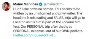 <em>(Screenshot from Maine Mendoza's X post)</em>