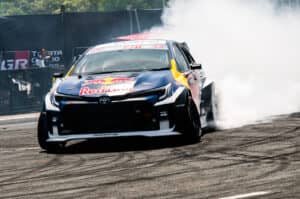 The D1 Toyota GR Corolla is a heavily modified, rear-wheel drive, 2JZ-powered drift beast.<br />PHOTO: Ian Magbanua