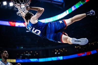 US gather pace at Basketball World Cup on day of historic wins