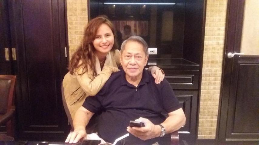 Katya with her dad, the late Senate President Edgardo Angara from whom she learned to apply the principles of nature to her art | PHOTO BY KATYA ANGARA