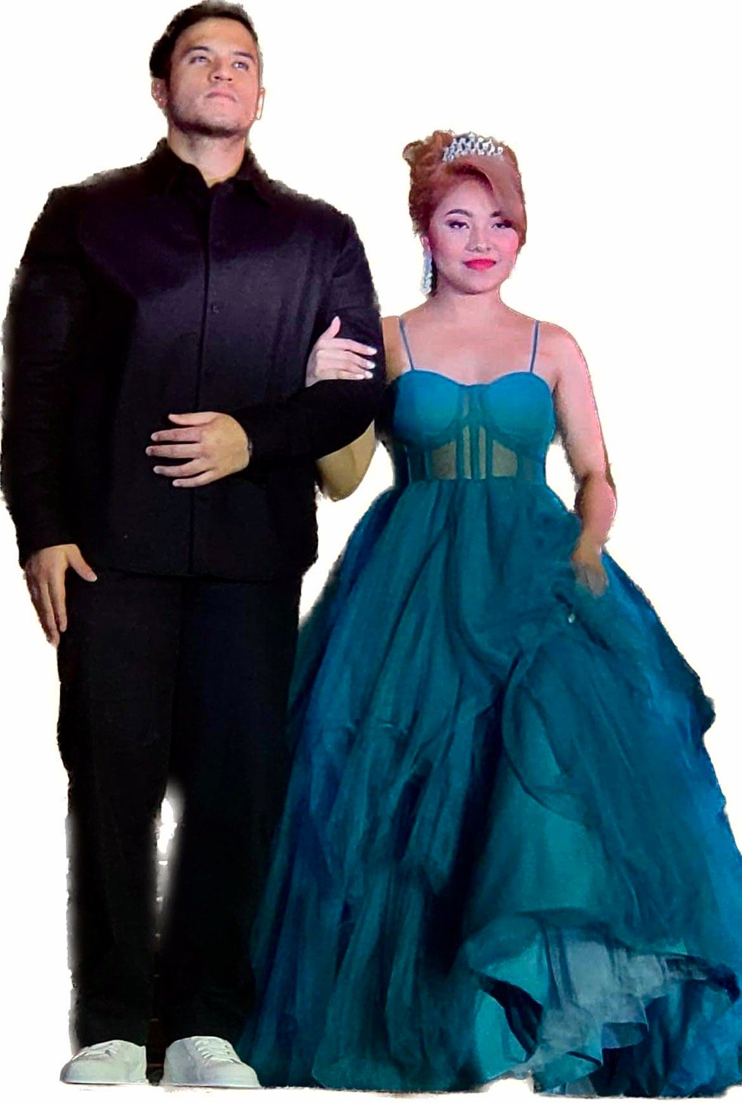 Angel Fenton, Club Bulakeño's muse, and her escort Prince of Kuwait Abdulah Delah.