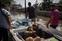 Huge rescue effort in Greek villages after deadly storms