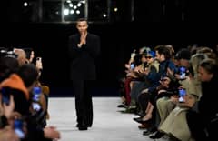 More than 50 pieces from Balmain's forthcoming collection have been stolen, only ten days ahead of the company's show at Paris Fashion Week, Balmain designer Olivier Rousteing announced on his Instagram account on 17 September 2023. (Photo by JULIEN DE ROSA / AFP)