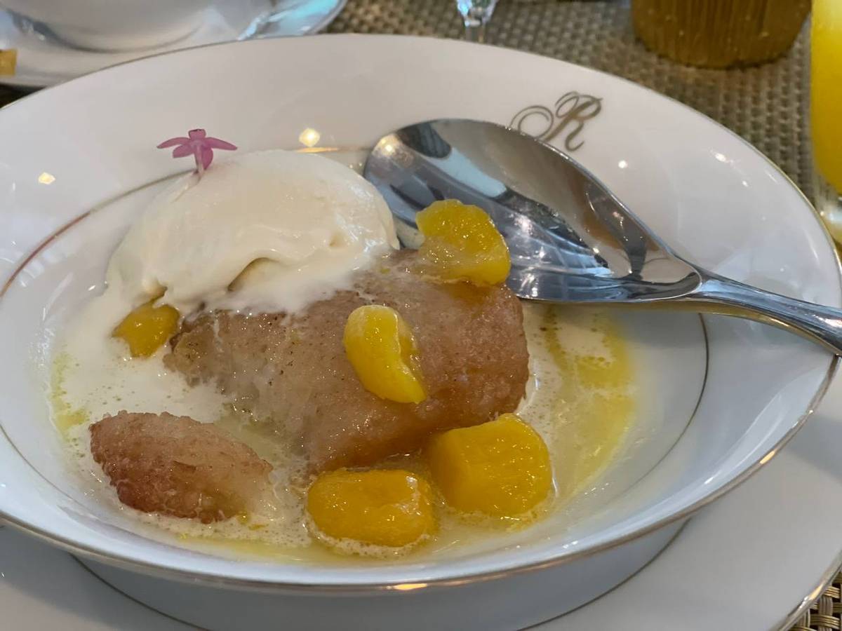 House-made Suman with Amparing's Mango Jubilee, Chef Kakang Gata Ice Cream