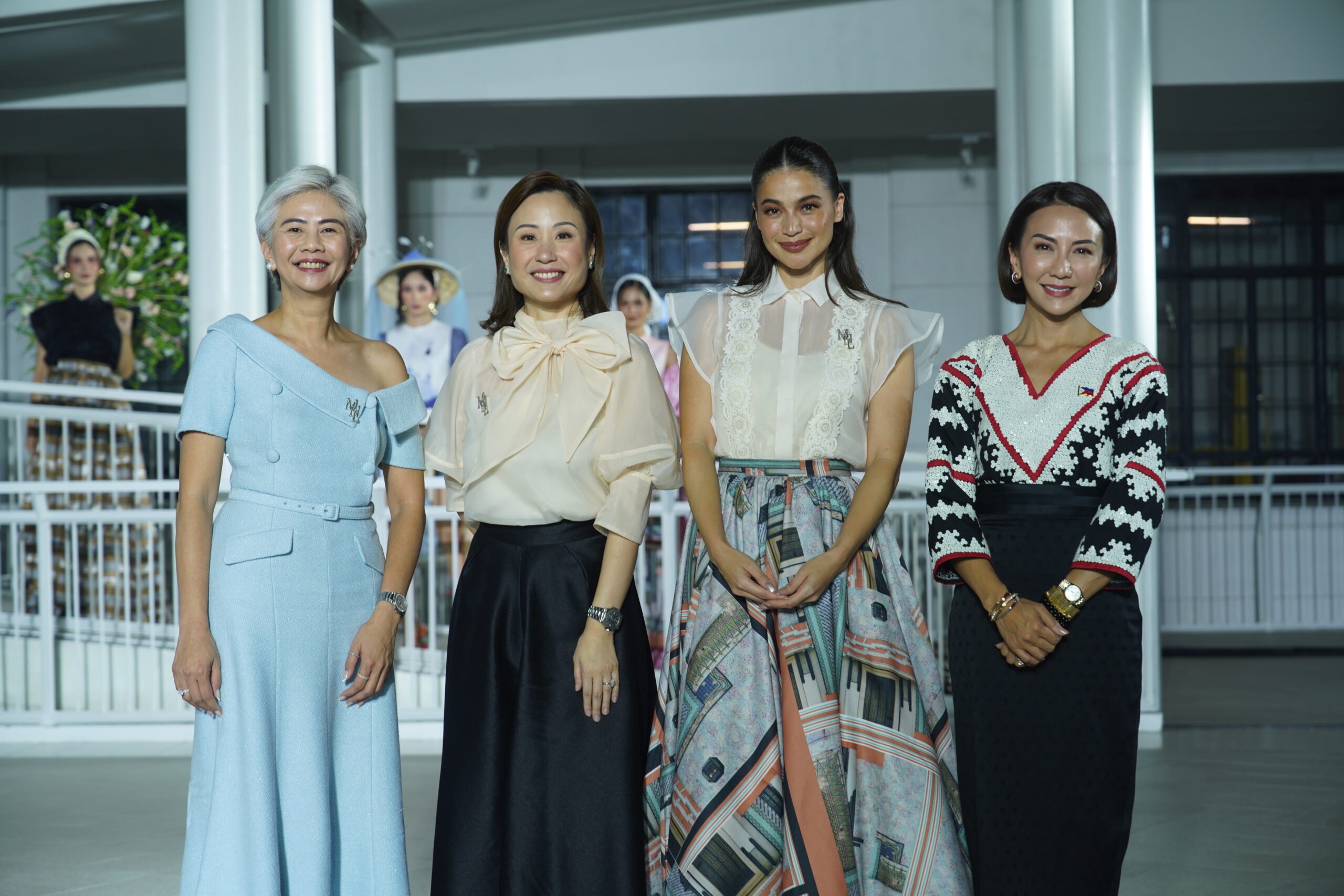 PHOTOGRAPHS COURTESY OF PLAINS & PRINTS<br />(FROM left) Manila City Mayor Honey Lacuna, Plains & Prints founder Roxanne Farillas, Anne Curtis and DoT Secretary Christina Frasco.
