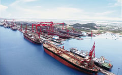 Chinese yards deliver hybrid car ship