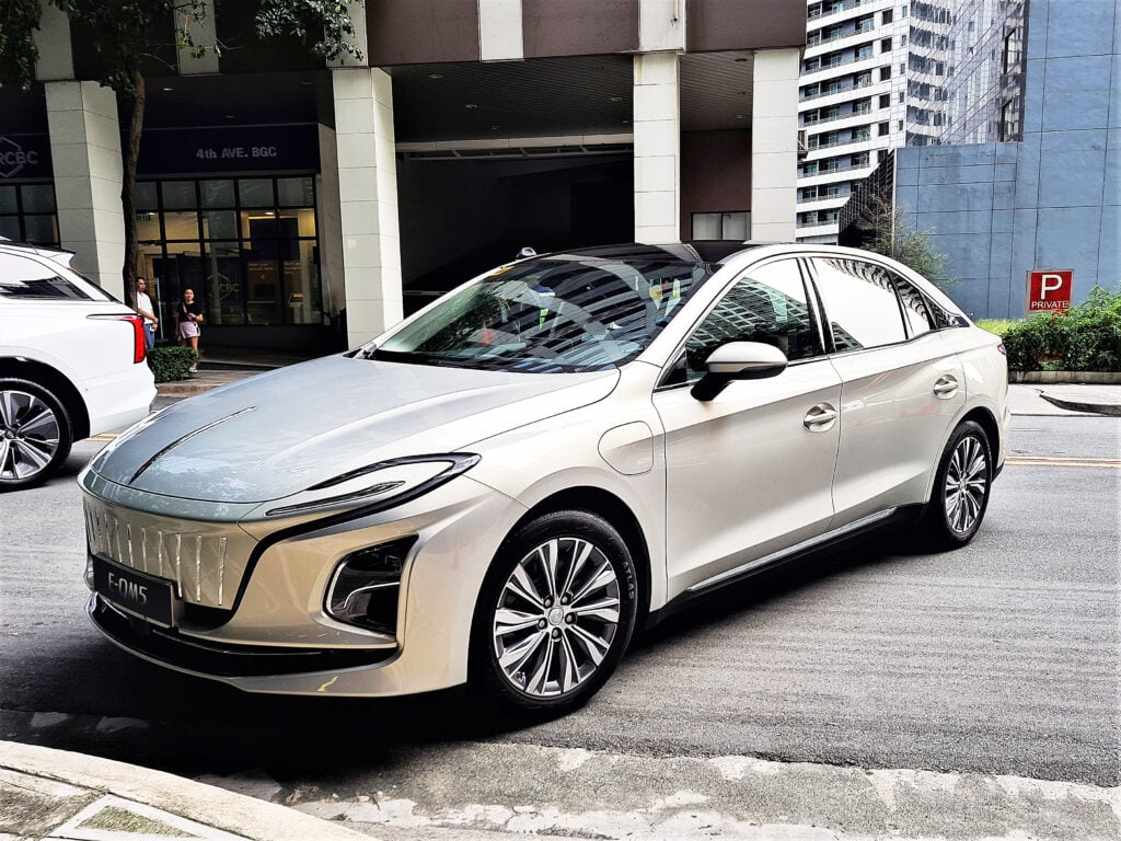 E-QM5 is a P1.7 million single-motor EV sedan with a claimed range of approximately 430 kilometers.