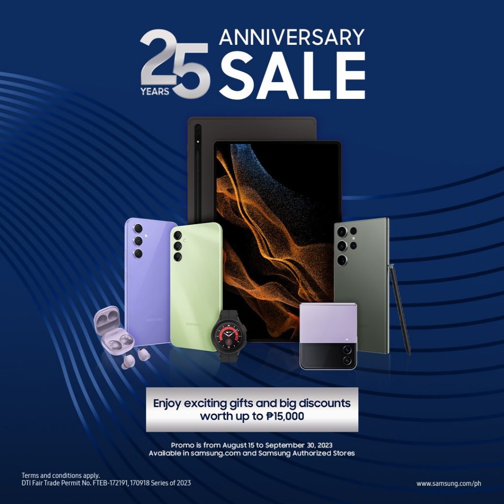 Last few days to celebrate Samsung’s 25th anniversary sale!