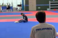 Photo of the National Taekwondo Team in practice at Hangzhou. Photo courtesy of the Philippine Taekwondo Association.