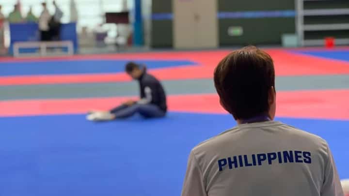 Photo of the National Taekwondo Team in practice at Hangzhou. Photo courtesy of the Philippine Taekwondo Association.