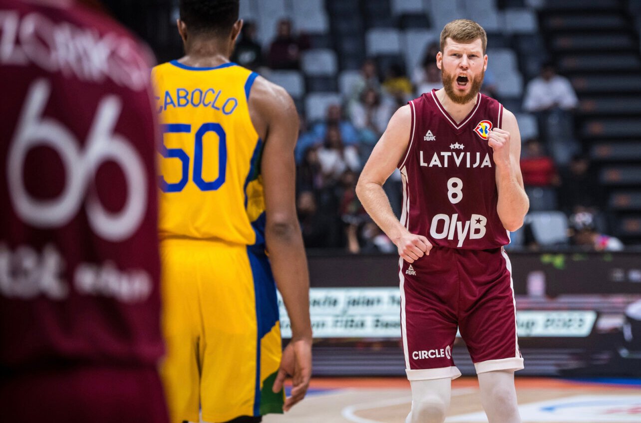 Davis Bertans and the rest of Latvian team is ending the FIBA World Cup on a high note. (Photo from FIBA)