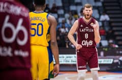 Davis Bertans and the rest of Latvian team is ending the FIBA World Cup on a high note. (Photo from FIBA)