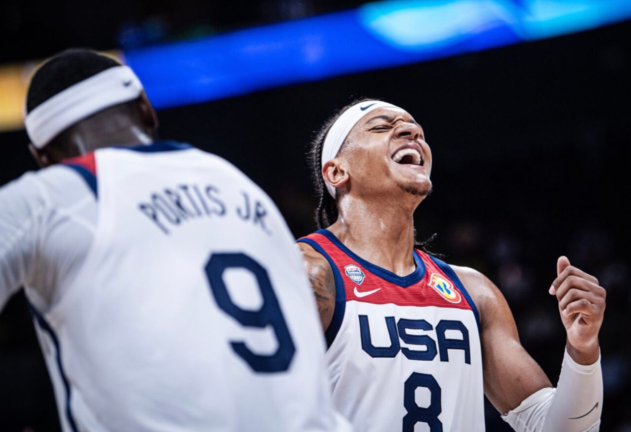 Paolo Banchero of the United States was business as usual in their 100-63 victory over Italy. (Photo, FIBA)