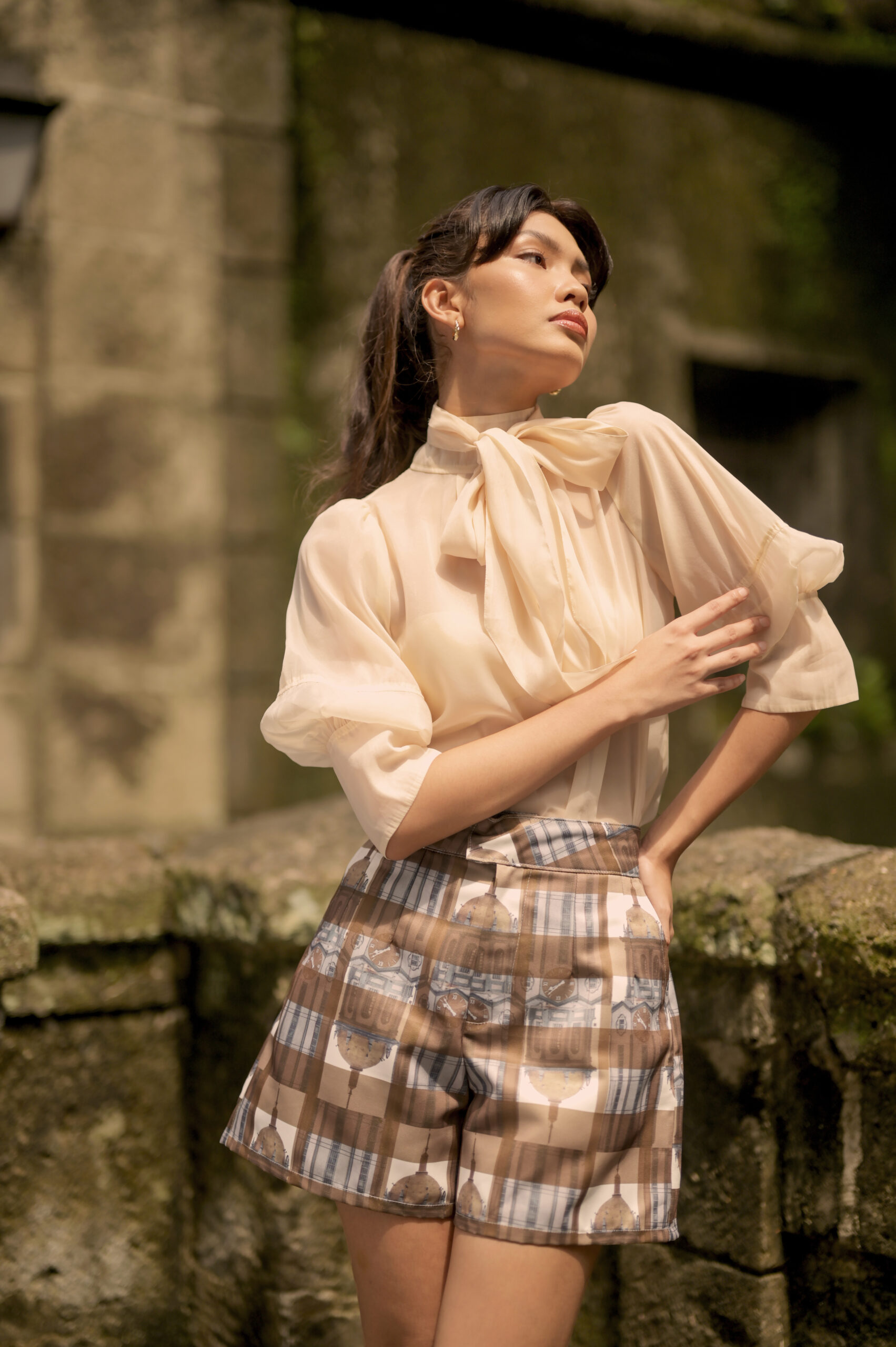 Boni quarter sleeve top and Adriatico shorts.
