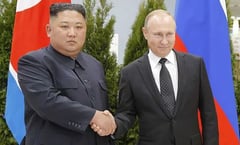 Kim leaves Russia with token drones