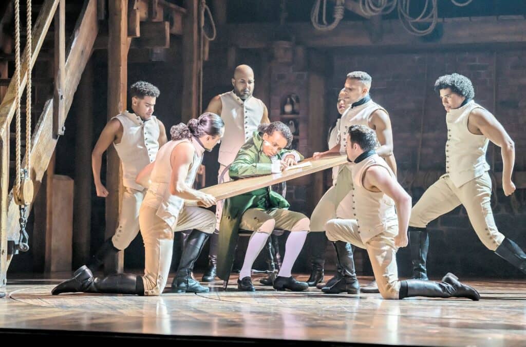 Benet Monteiro as Alexander Hamilton in the German production. | PHOTOGRAPH COURTESY OF HAMILTON