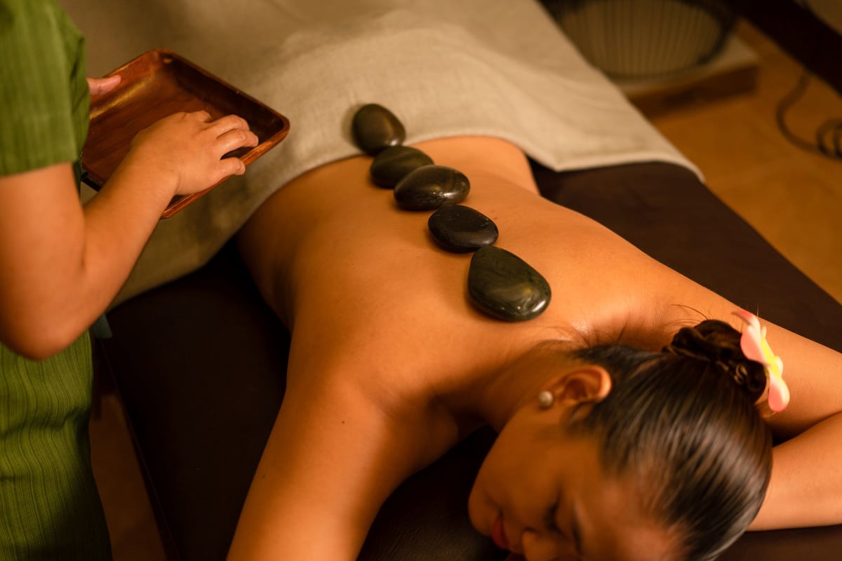 STONE massage in Club Paradise Palawan.