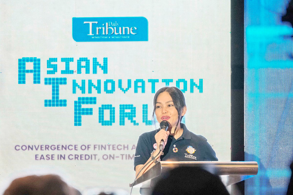 Dinah Ventura, the managing editor of the DAILY TRIBUNE, enlightens the audience on the benefits of attending the AIF.