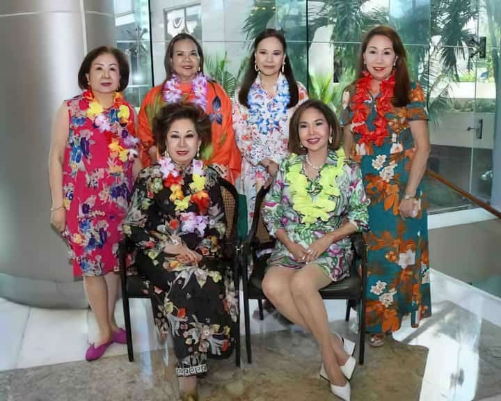 PHOTOGRAPH COURTESY OF SOUTH PACIFIC NIGHT
‘South Pacific Night’ committee members: (seated) JSSP president Olga Severino Martel and JSSP chairman, Consul General of Monaco Fortune Ledesma; (standing) Fanny Blanco, co-chairs Marissa Fenton and Lilibeth Campos and Carmen Afzelius.