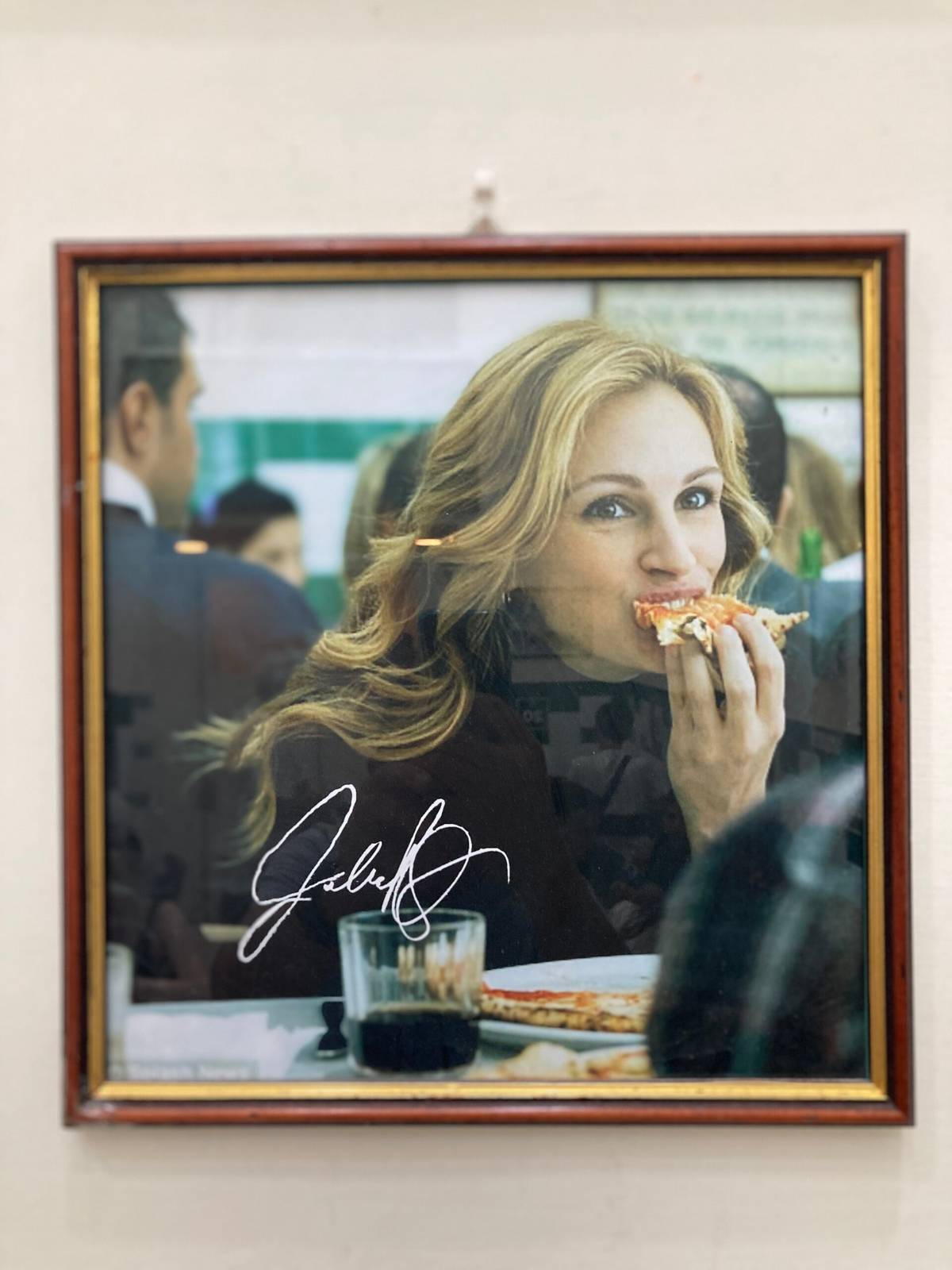 Julia Roberts took a bite of the renowned Pizza Napoletana during the filming of 'Eat, Pray, Love.'