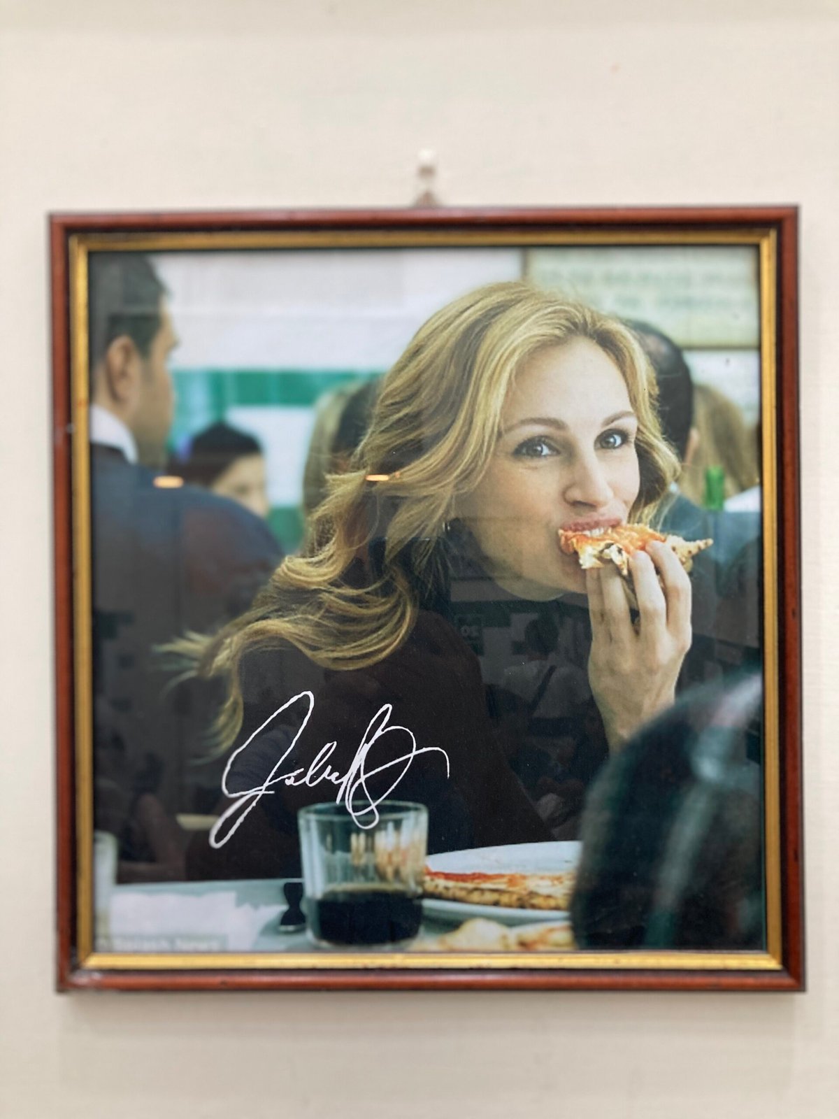 Julia Roberts took a bite of the renowned Pizza Napoletana during the filming of 'Eat, Pray, Love.'