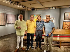 Menchu Katigbak, Techie Ysmael and Manila’s art patrons at the Leon Gallery
