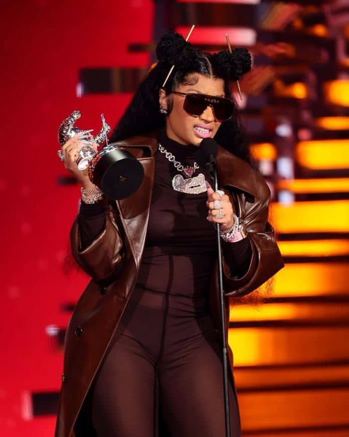 NICKI Minaj accepts the award for Best Hip-Hop.