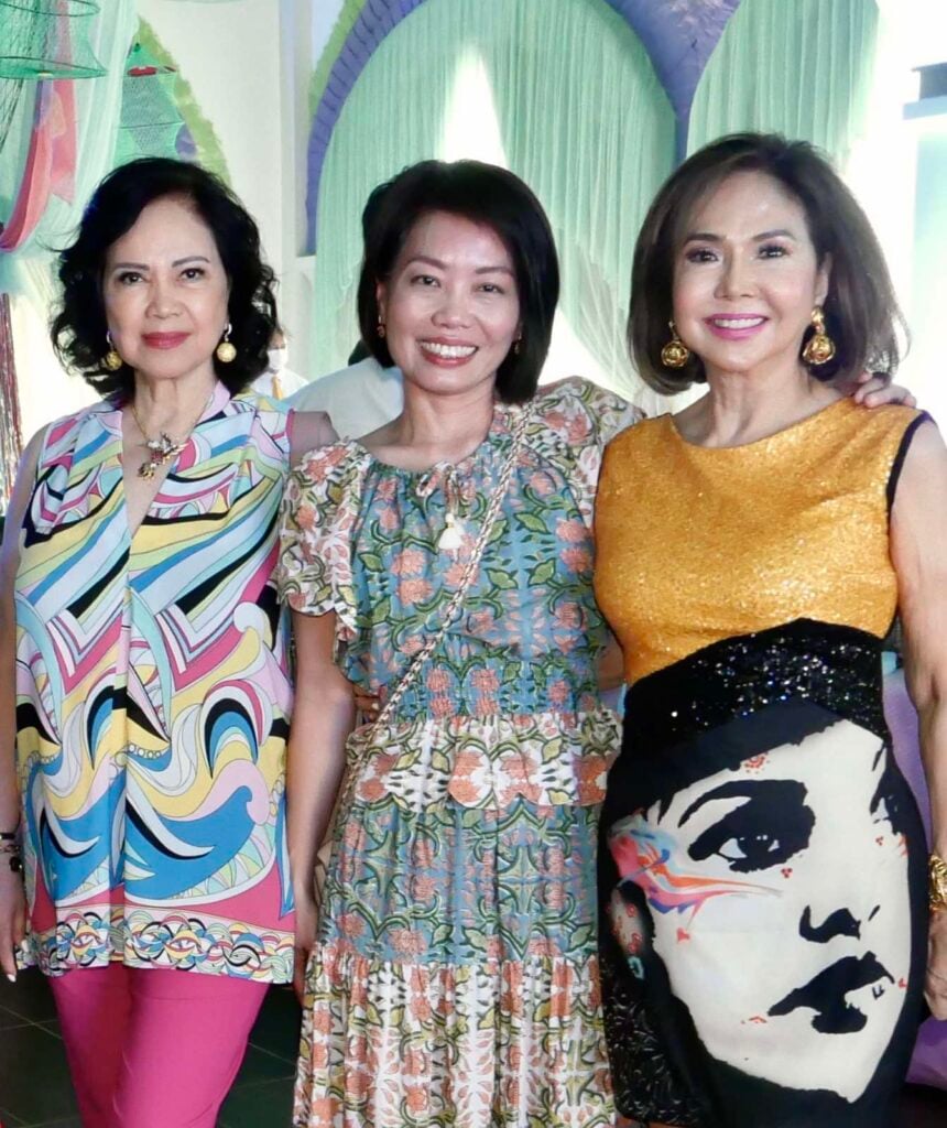 Nini Licaros, Singapore Ambassador Constance See and Consul General of Monaco Fortune Ledesma.