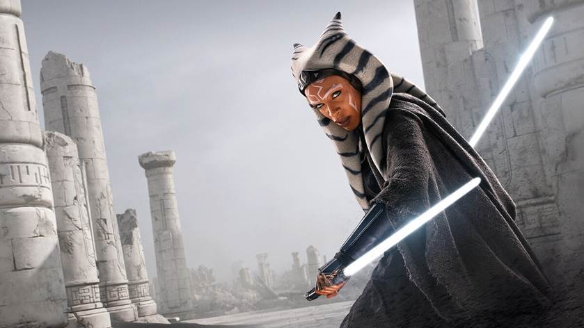 Photograph courtesy of Walt Disney
Ahsoka Tano, played by Rosario Dawson.