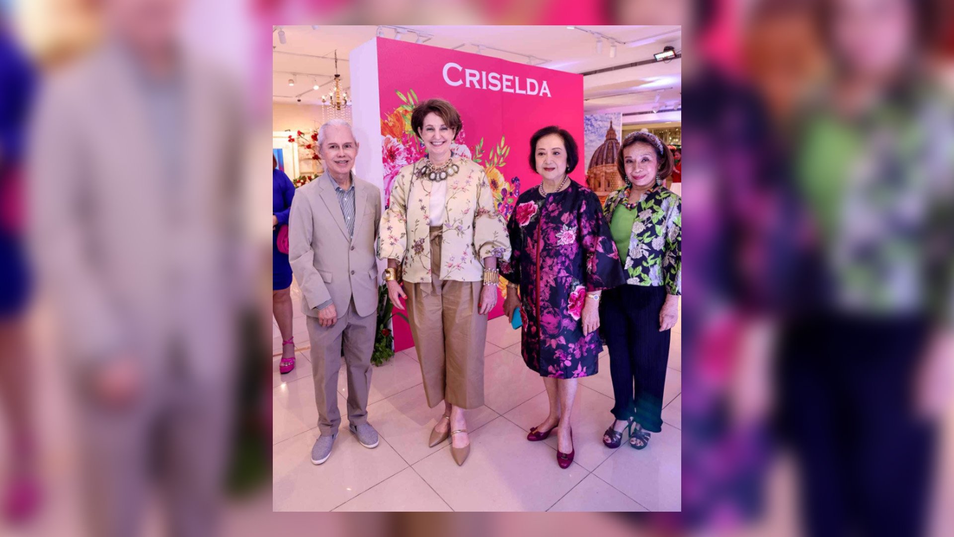 Paying tribute to Criselda,  Rustan’s bestselling iconic fashion designer