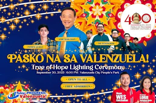 Valenzuela City kicks off joint Christmas and 400th-anniversary celebration
