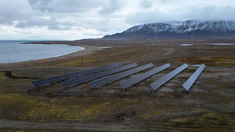 Solar panels go into service near North Pole