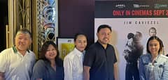 Photo from BI: At a Mall in Las Piñas, Senator Mark Villar and Undersecretary Emmeline Villar together with the I-PROBES officials watched the special screening of "Sound of Freedom"