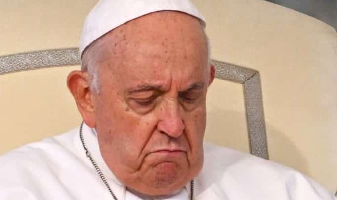 Pope Francis leads the weekly general audience at St Peter's square in The Vatican on 18 October 2023. (Photo by Alberto PIZZOLI / AFP)