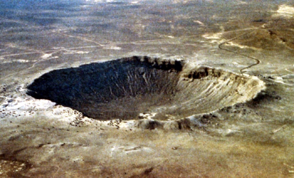 This handout image obtained 09 March, 2005 from NASA shows the Meteor Crater in Arizona. Photo by HO / NASA / AFP