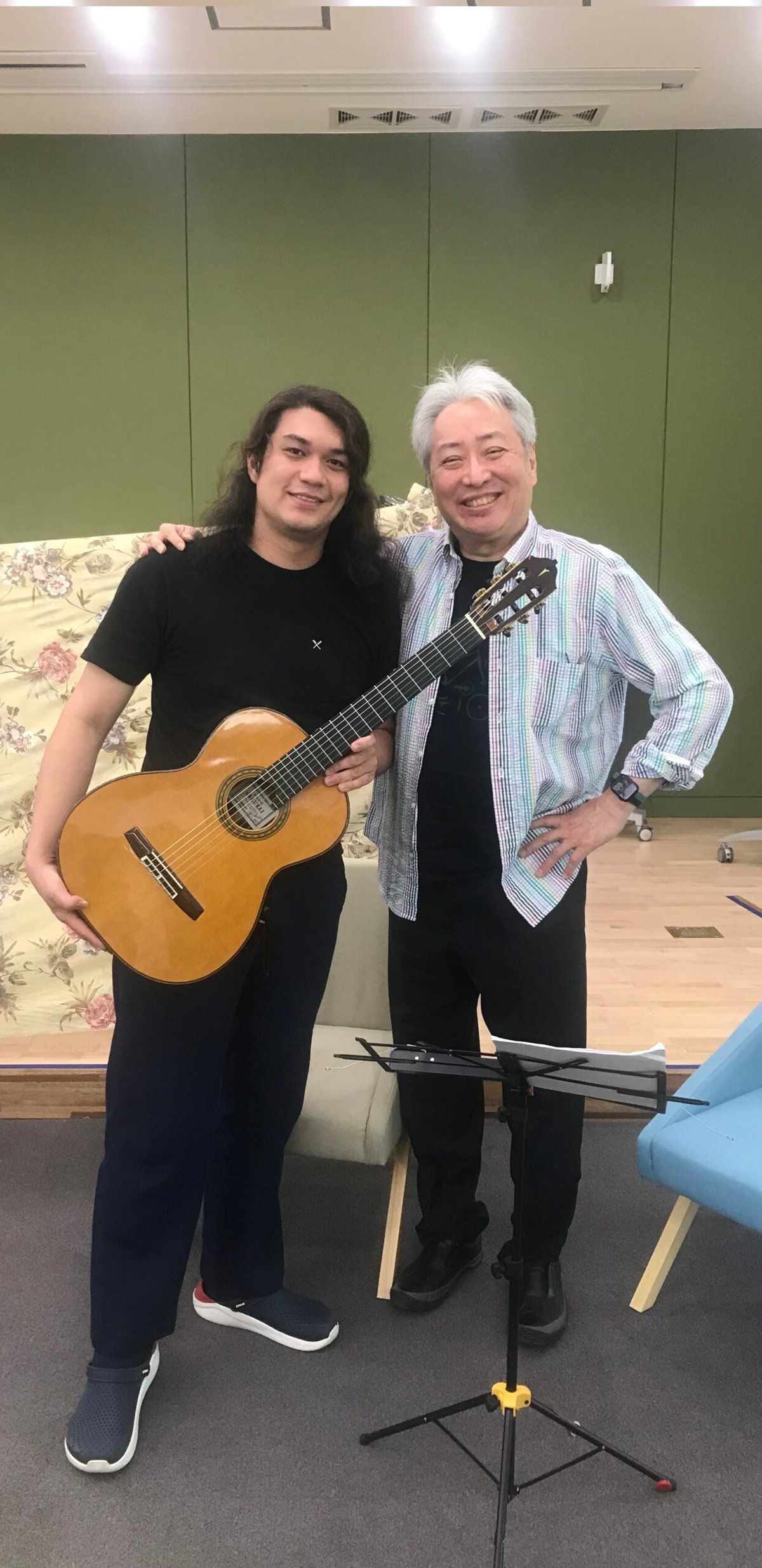 The up-and-coming musician with legendary Japanese Guitarist Shin-Ichi Fukuda, 2023